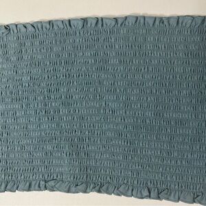 Zenana Plus Size 3X Ruffle Smocked Tube Top Blue Grey Green NWT